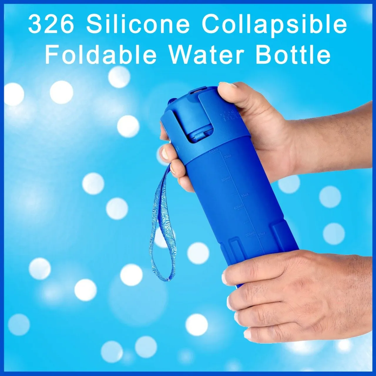 0326 Silicone Collapsible/Foldable Water Bottle