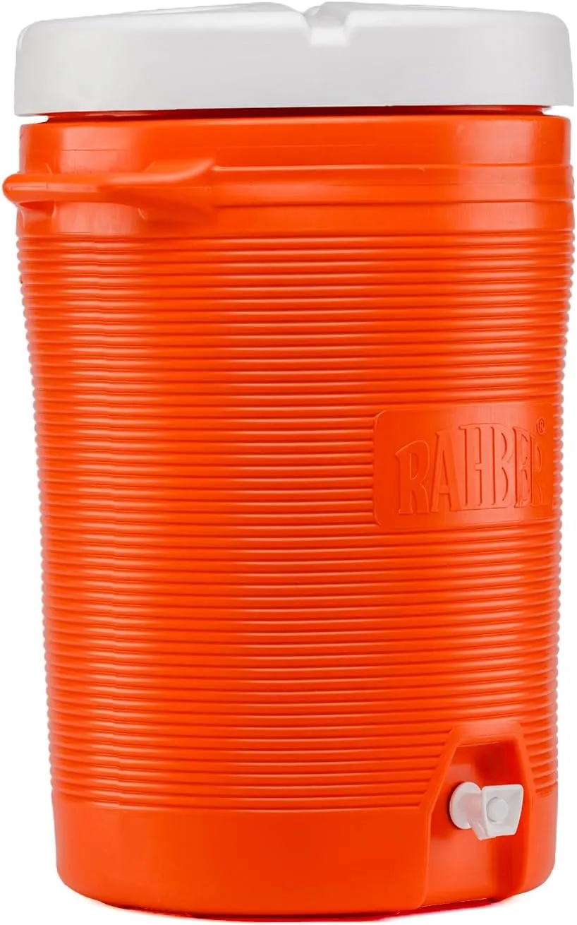 10 Gallon Water Cooler Jug with Spout, Insulated Beverage Dispenser with Fixed Side Handles, Durable Portable Water Jug for Camping, Parties, and Outdoor Events