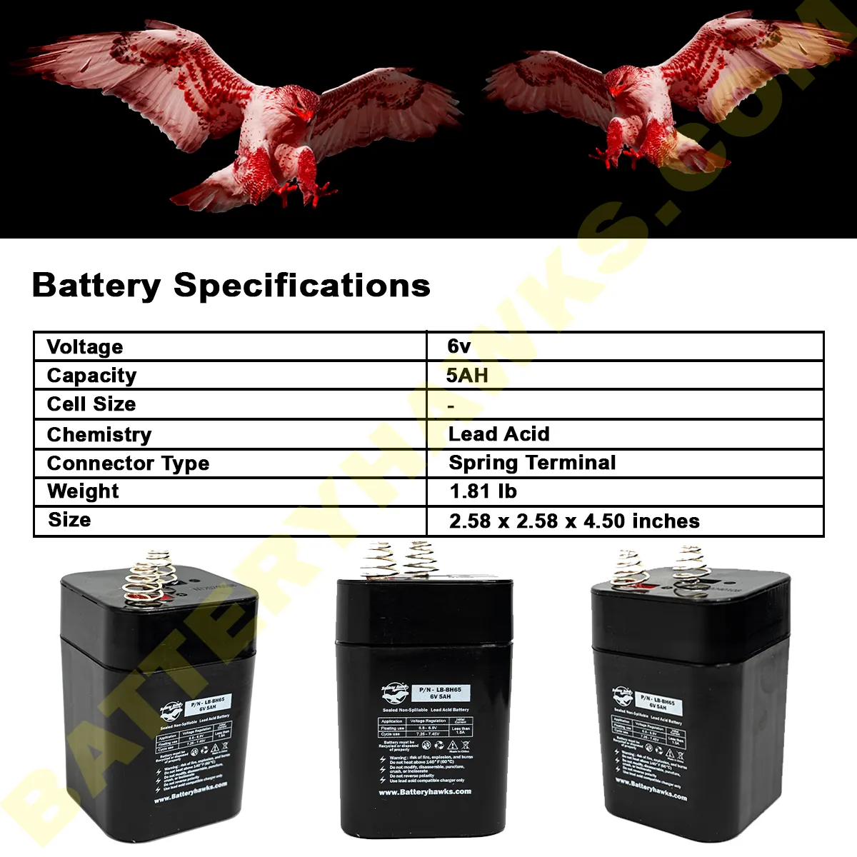 (2 Pack) 650S D5697 DG6-4 DJW6-4.5S GS012P1 SLA-6V5-SPRING APG-645S BW