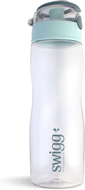 2 Pack BPA Free Sports Water Bottles for School Gym Bicycle Car - Leak Proof Sports Waterbottles - See Through Reusable Clear Water Bottle botella de agua Made of Tritan Plastic Water bottle
