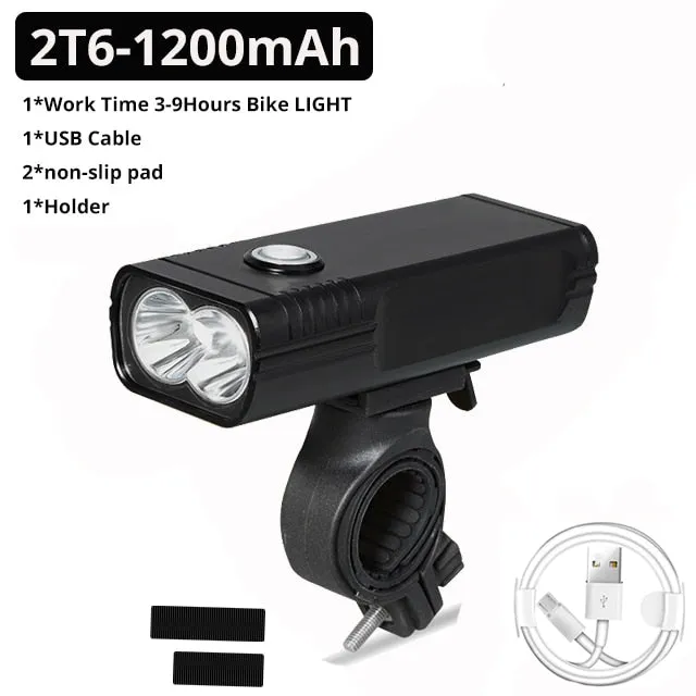 20000Lums Bicycle Light L2/T6 USB Rechargeable 5200mAh Bike Light IPX5 Waterproof LED Headlight  as Power Bank Bike Accessories