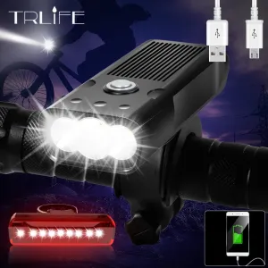 20000Lums Bicycle Light L2/T6 USB Rechargeable 5200mAh Bike Light IPX5 Waterproof LED Headlight  as Power Bank Bike Accessories
