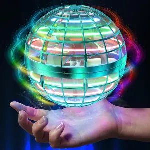 2024 Flying Orb Ball Toy,Cosmic Globe Boomerang Hover Ball Galactic Fidget Spinner, Hand Drone Orbit, Cool Toys Gift for 6 7 8 9 10  Year Old Boys Girls Teens Outdoor Toys(Light Blue)