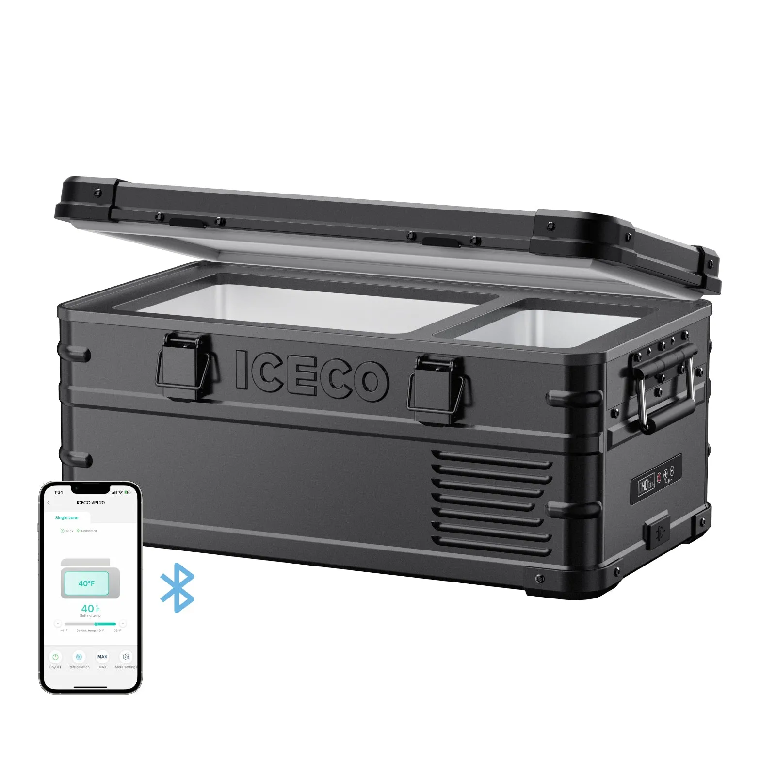 21QT APL20 Black Light Duty Aluminum Freezer Single Zone | ICECO