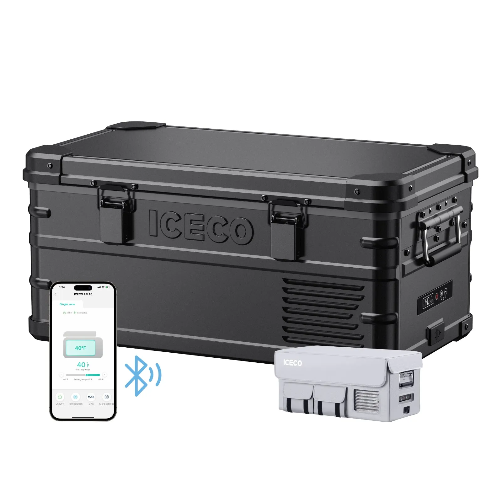 21QT APL20 Black Light Duty Aluminum Freezer Single Zone | ICECO