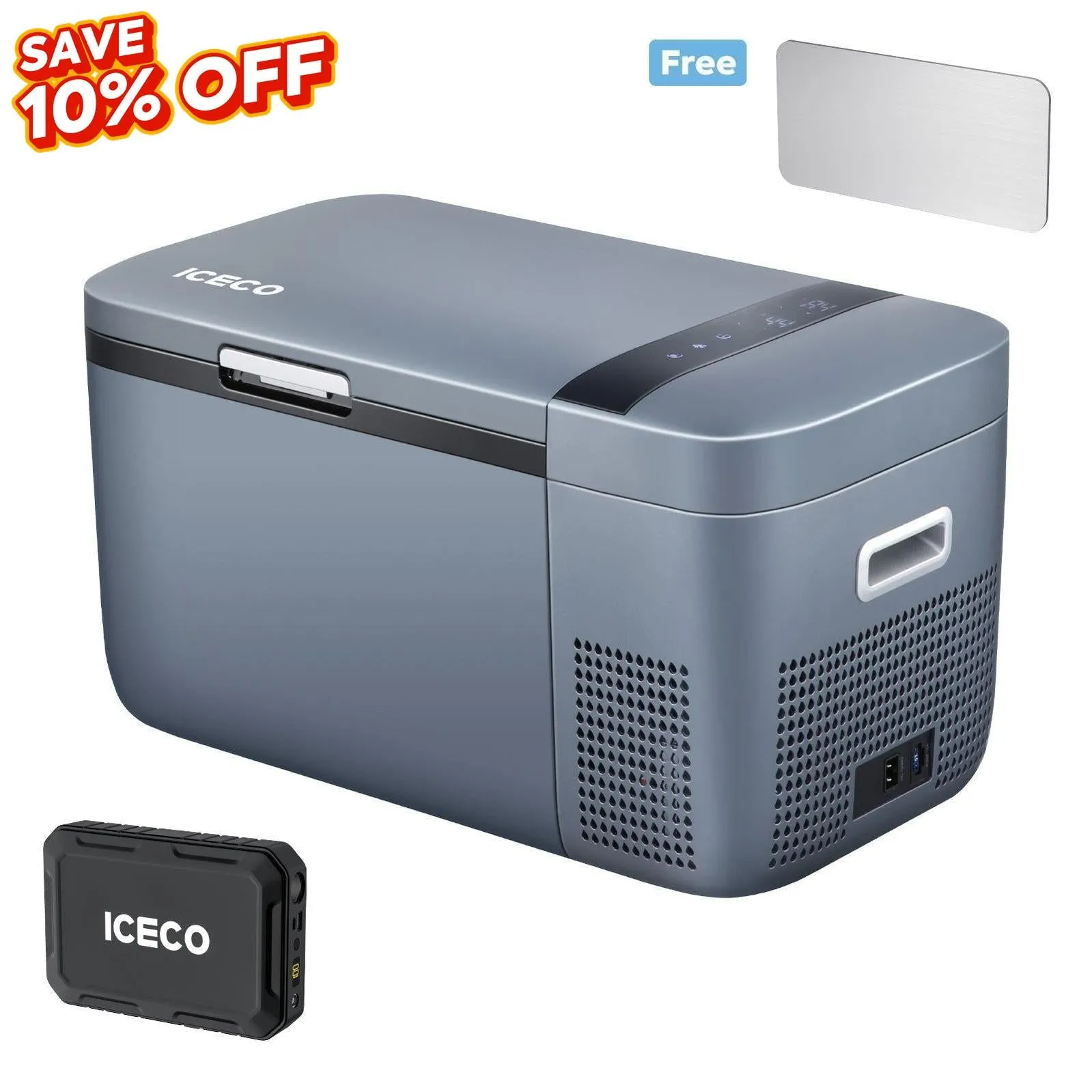 21QT GO20 Dual Zone 12V Car Fridge with Magnetic Power Bank  | ICECO
