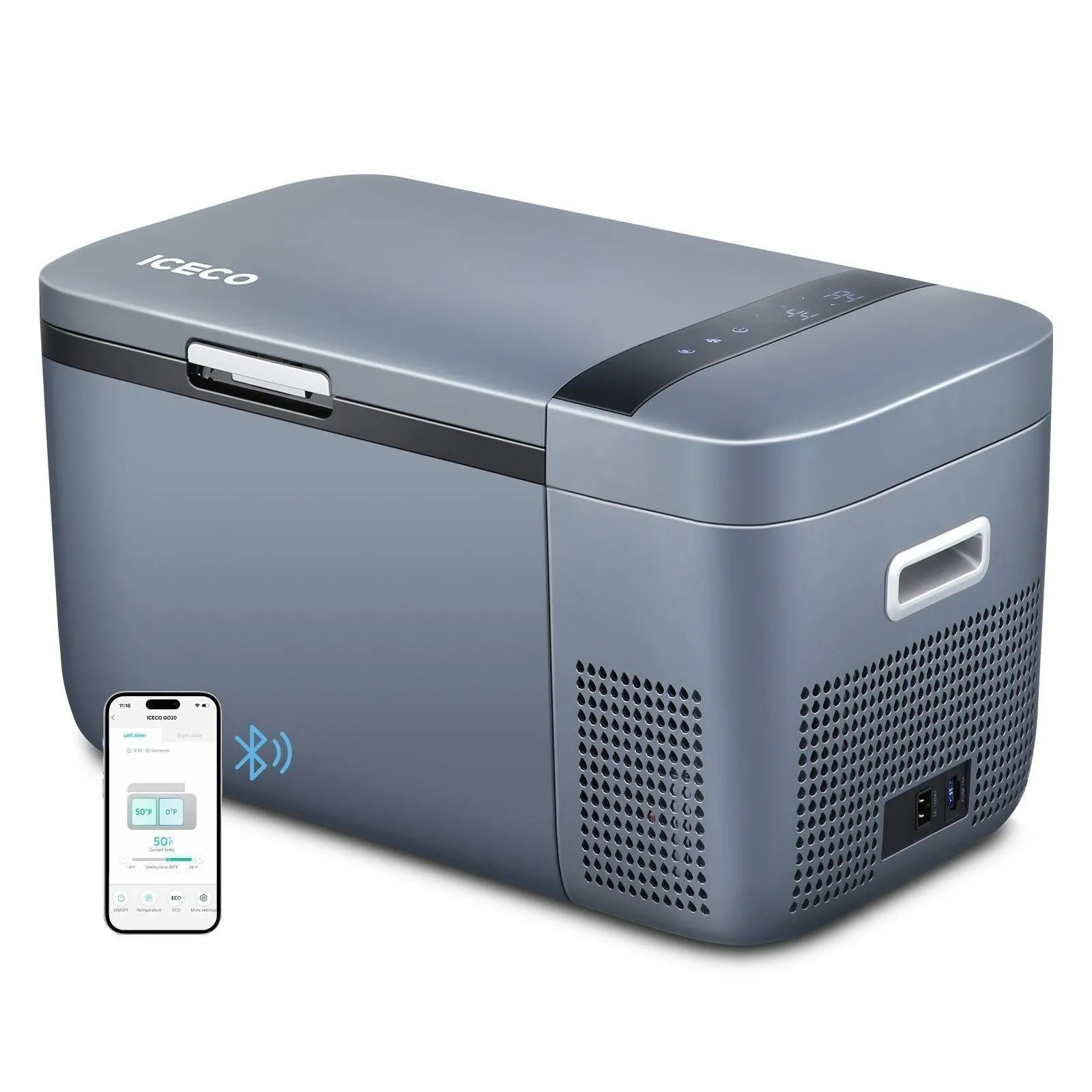 21QT GO20 Dual Zone Portable Fridge Car Freezer | ICECO