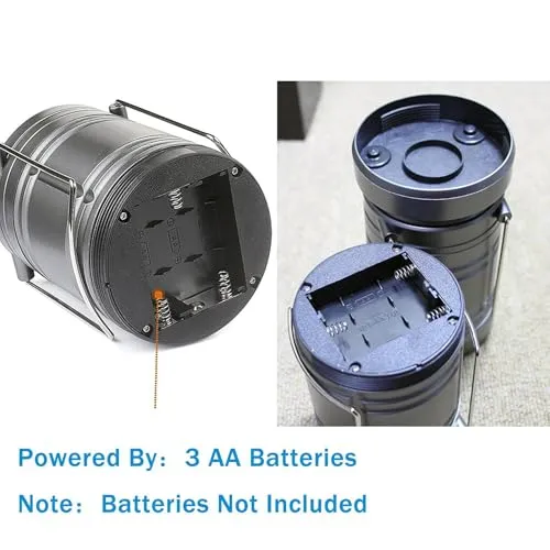 2pcs LED Camping Lantern, Battery Powered Hanging Lanterns