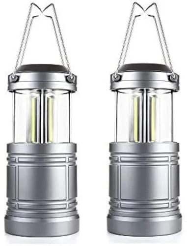 2pcs LED Camping Lantern, Battery Powered Hanging Lanterns