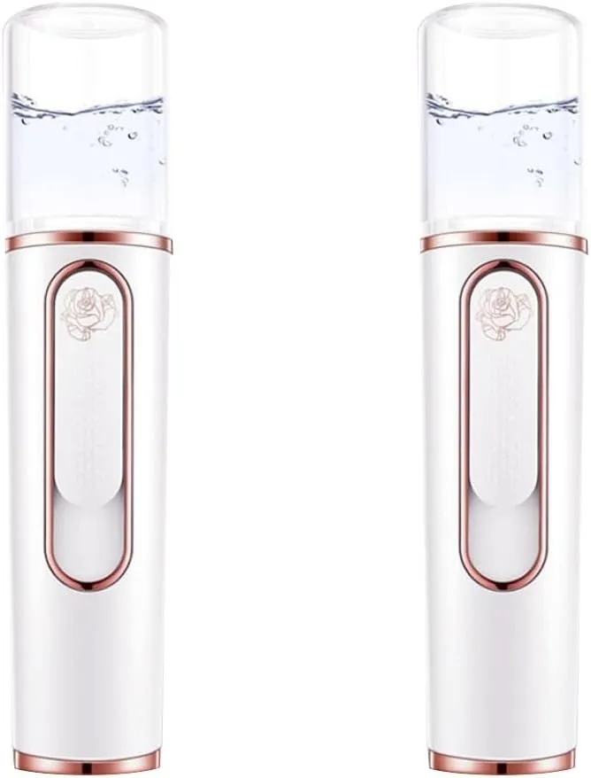 2pcs Portable Portable Moisturizing Facial Humidifier Cool Face Mist Facial Skin Care Face Sprayer Hydrating Instrument Charge