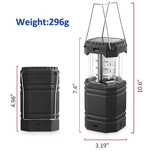 3000 Large Capacity Hand Crank Solar Camping Lantern