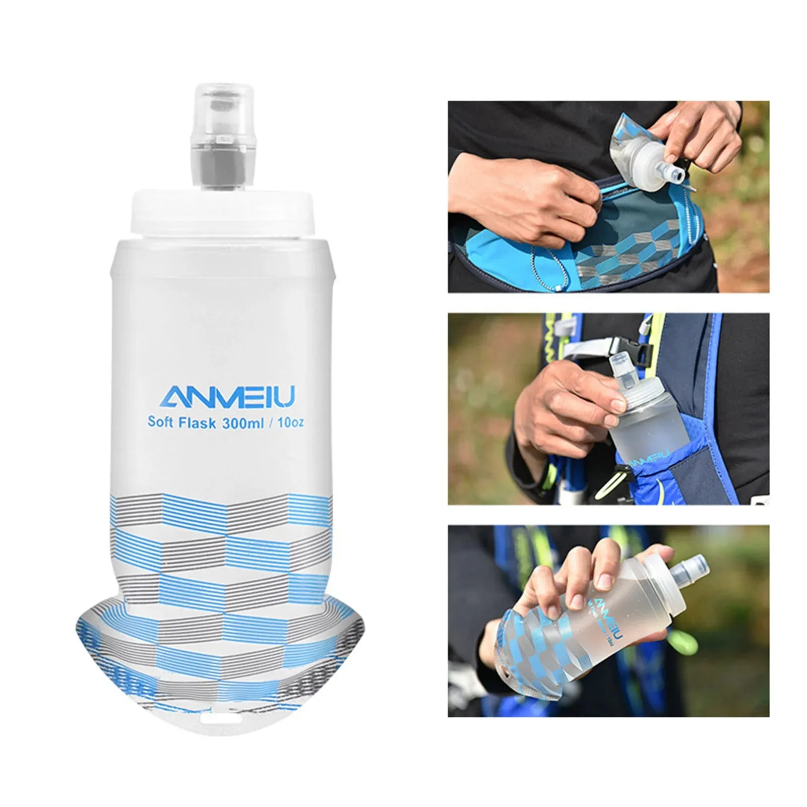 300ml Soft Folding Collapsible Water Bottle