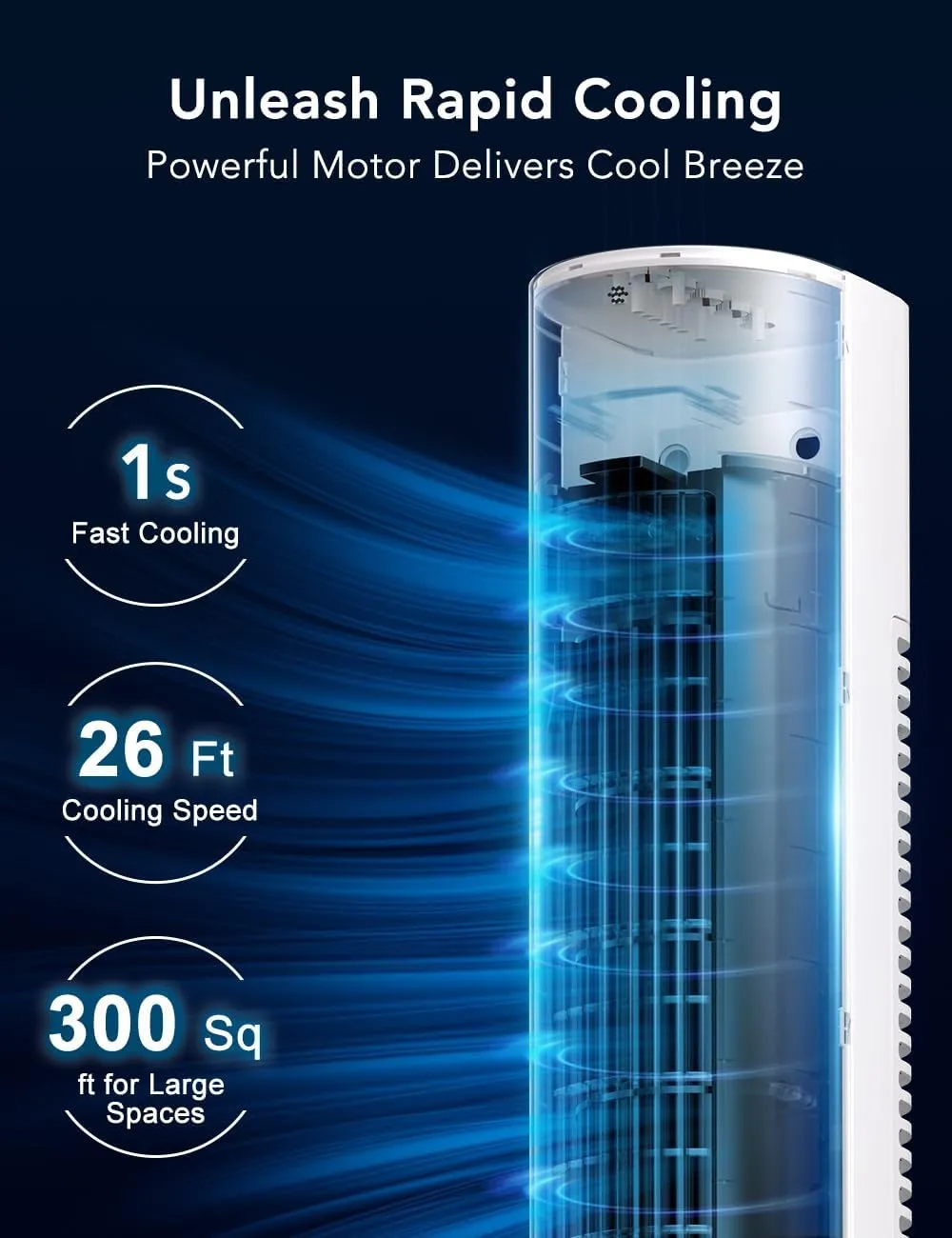 35 INCH Evaporative Air Cooler, 3-IN-1 Quiet Portable Air Conditioners Windowless with 3 Speed, 50W Energy Saving Oscillating Cooling Fan, 7H Smart Timer, Remote, AC Unit for Bedroom Office