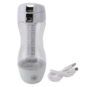 350ml Hydrogen Water Bottle Rapid Electrolysis 1200ppb PCTG USB Portable Hydrogen Rich Water Generator Cup for Home Fitness Office Travel