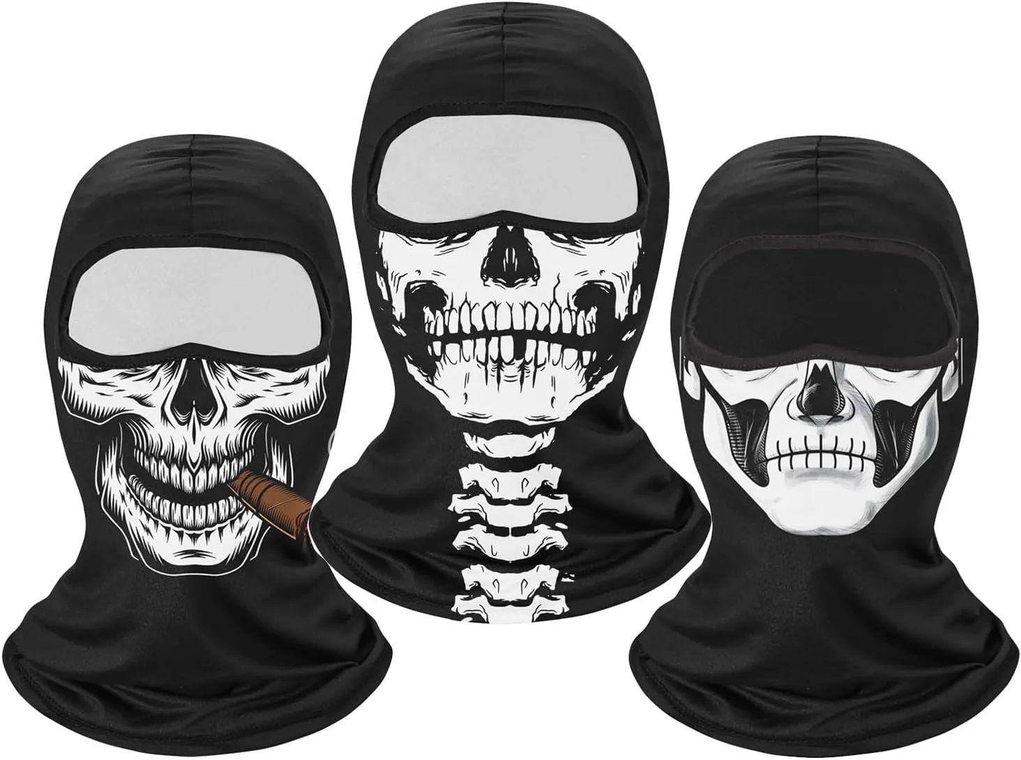 3PCS 3D Balaclava Ski Mask Cooling Full Face Mask Cycling Motorcycle Men Women UPF 50  Sun UV Protection Windproof Face Cover