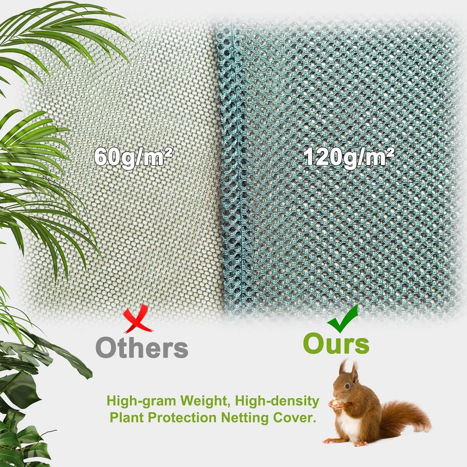 50" x 50" x 40" Mesh Plant Cover from Animals - Plant Netting Pest Guard Cover with Stakes for Raised Bed, Plant Tent Cage Protector for Vegetables Fruits Flowers Small Animals 1PCS