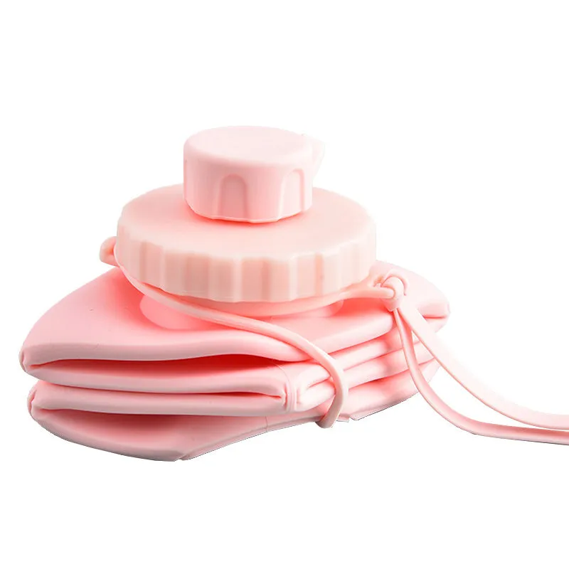 600ml Collapsible Silicone Sports Water Bottle
