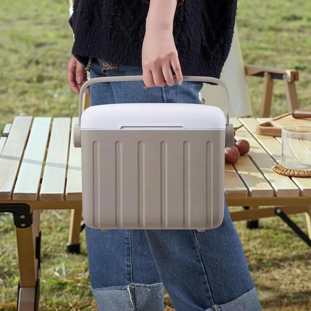 6L Camping Cooler Box Insulated Ice Chest Portable Ice Bucket for Outdoor Use