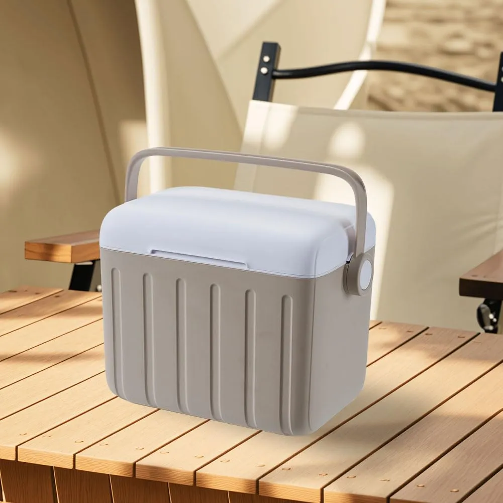 6L Camping Cooler Box Insulated Ice Chest Portable Ice Bucket for Outdoor Use