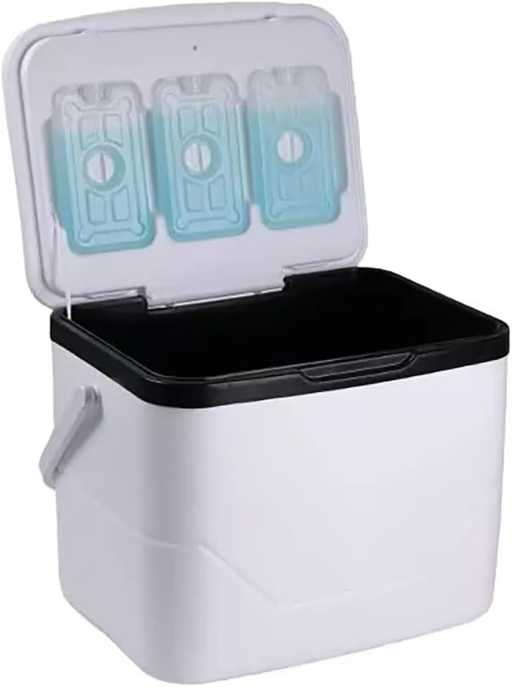8/18/33 L Triple-Layered PP Air Tight Drybox Cooler and Small Hard Shell Lunchbox with Handle, Small Insulated Cooler for Camping