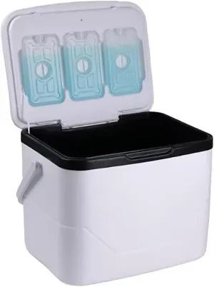 8/18/33 L Triple-Layered PP Air Tight Drybox Cooler and Small Hard Shell Lunchbox with Handle, Small Insulated Cooler for Camping