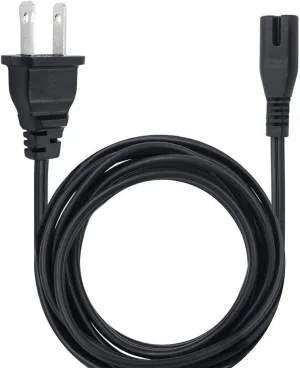 AC in 110 Volt 120V Home Outlet Power Cord Cable Plug Compatible with Coca Cola KW-C4 KWC4 KWC-4C KWC4C 6 Can 4 Liter 4L Mini Fridge Cocacola Portable Classic Thermoelectric Cooler Koolatron