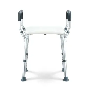 Adjustable Shower Stool Chair With Padded Armrests