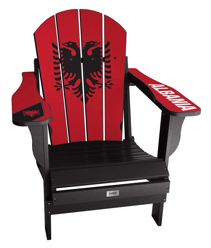 Albania Flag Complete Custom with personalized name and number Chair