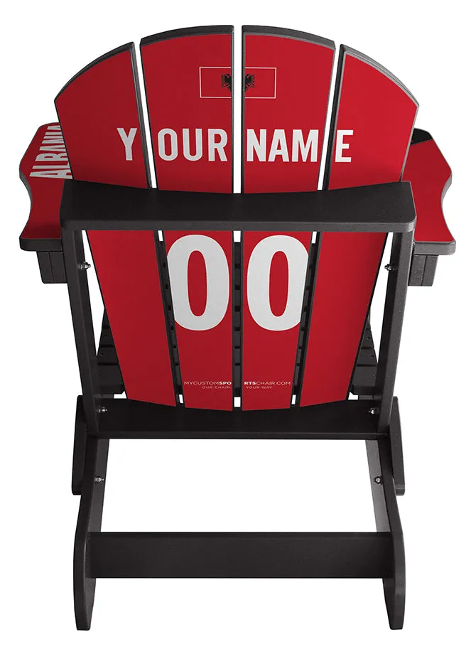 Albania Flag Complete Custom with personalized name and number Chair