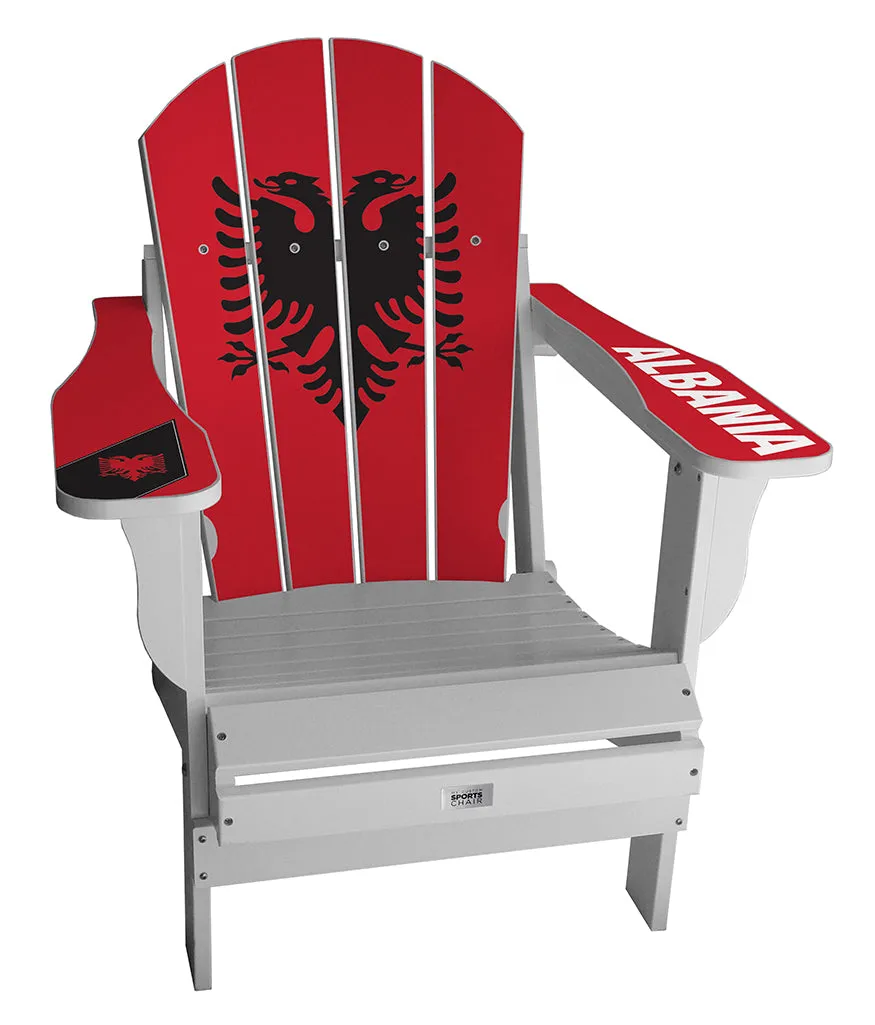 Albania Flag Complete Custom with personalized name and number Chair