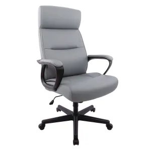 Alera® Alera Oxnam Series High-Back Task Chair, Supports Up to 275 lb, 17.56 to 21.38 Seat Height, Gray Seat, Gray Back, Black Base