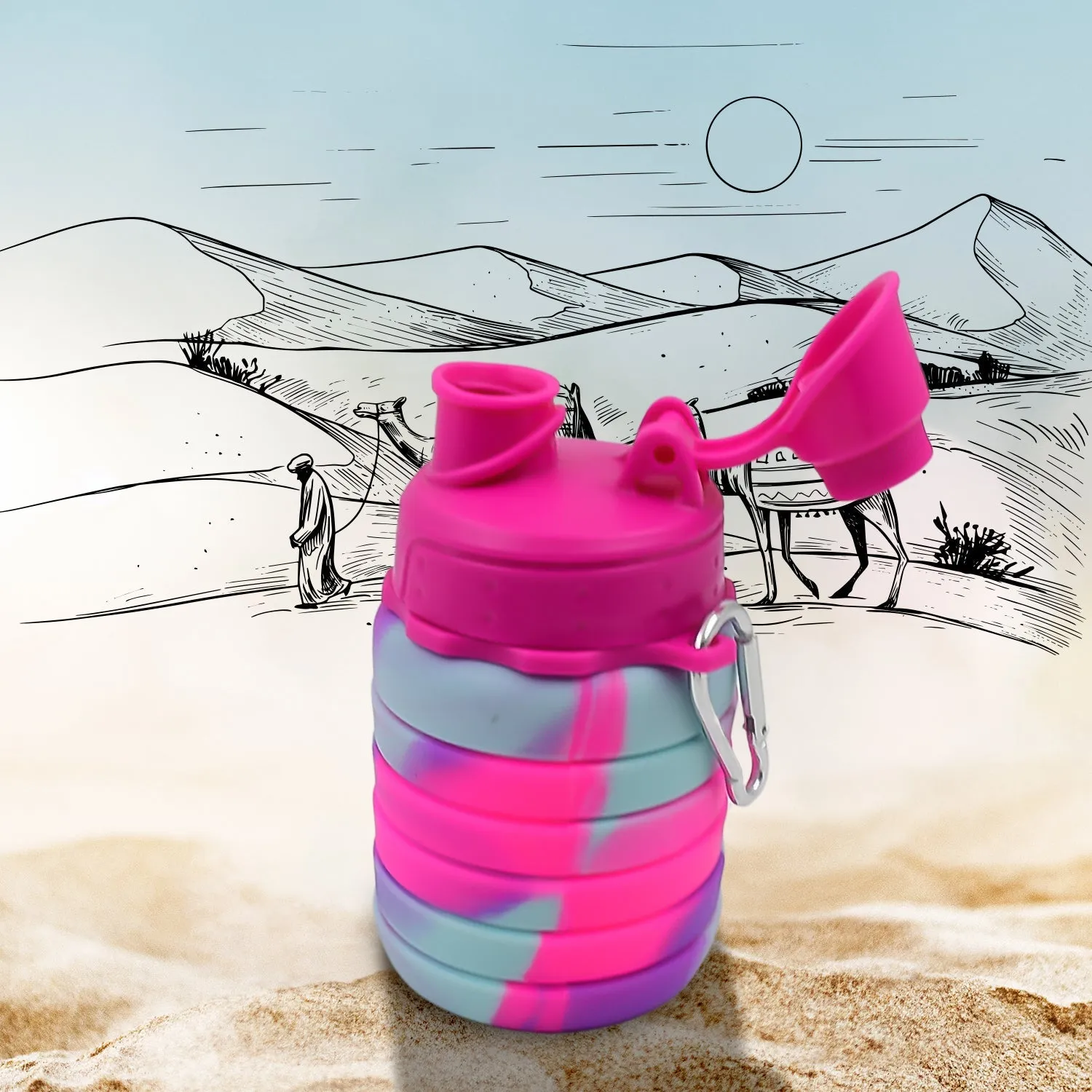 All-inclusive selection Bottle cm 24 Water Foldable Pc (1 ML) Foldable 500 / Best choice / Silicone