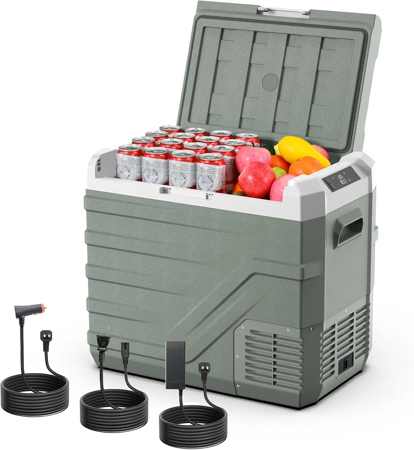 Alpicool Car Refrigerator 12 Volt Refrigerator 46 Quart Portable Freezer 12V Car Fridge Portable Fridge Freezer 12/24V DC 110~240 Volt AC for Truck RV Camper SUV Electric Cooler for Camping -4℉-68℉
