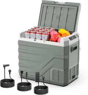 Alpicool Car Refrigerator 12 Volt Refrigerator 46 Quart Portable Freezer 12V Car Fridge Portable Fridge Freezer 12/24V DC 110~240 Volt AC for Truck RV Camper SUV Electric Cooler for Camping -4℉-68℉