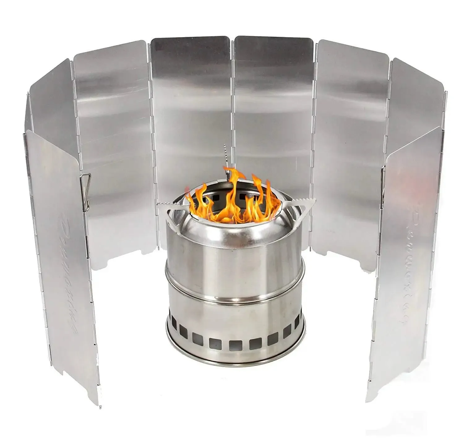 Aluminum Alloy Gas Stove Wind Shield for Outdoor Camping