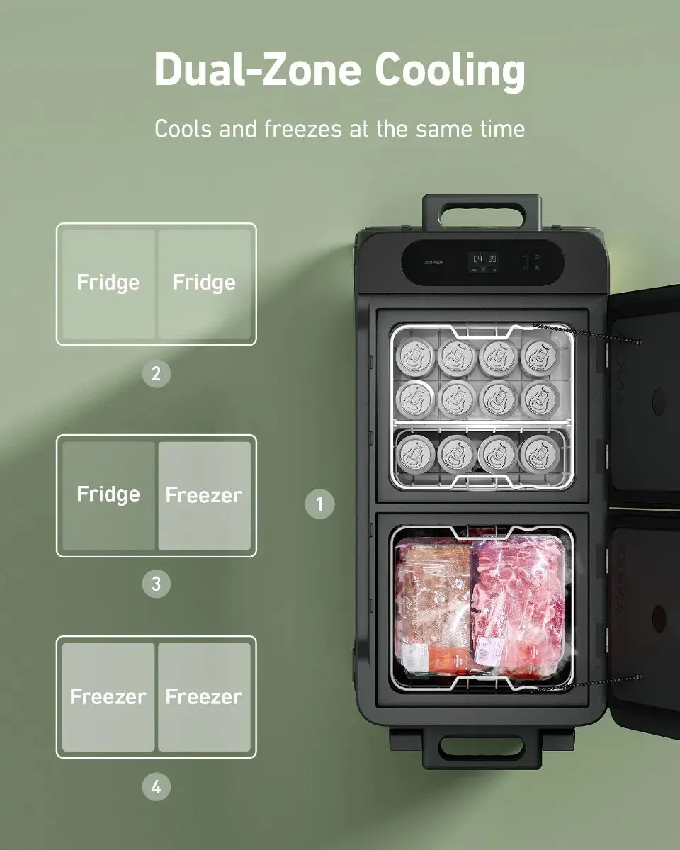 Anker EverFrost Powered Cooler 50 -Black Green