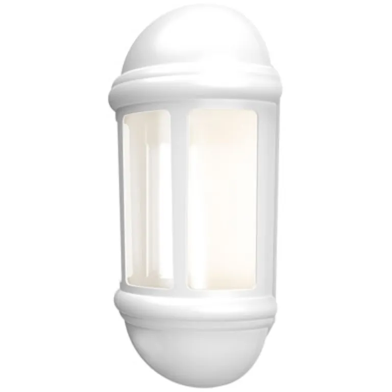 Ansell ALHLLED/PC/WH Latina LED P/Cell Half Lantern - White