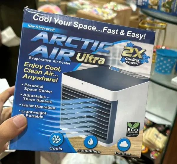Arctic Air Ultra Portable Home Air Cooler | Portable Personal Air Conditioner, Mini USB 3 In 1 Air Cooler (USB Operated)