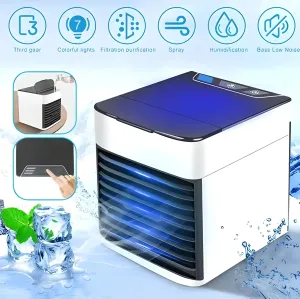 Arctic Air Ultra Portable Home Air Cooler | Portable Personal Air Conditioner, Mini USB 3 In 1 Air Cooler (USB Operated)