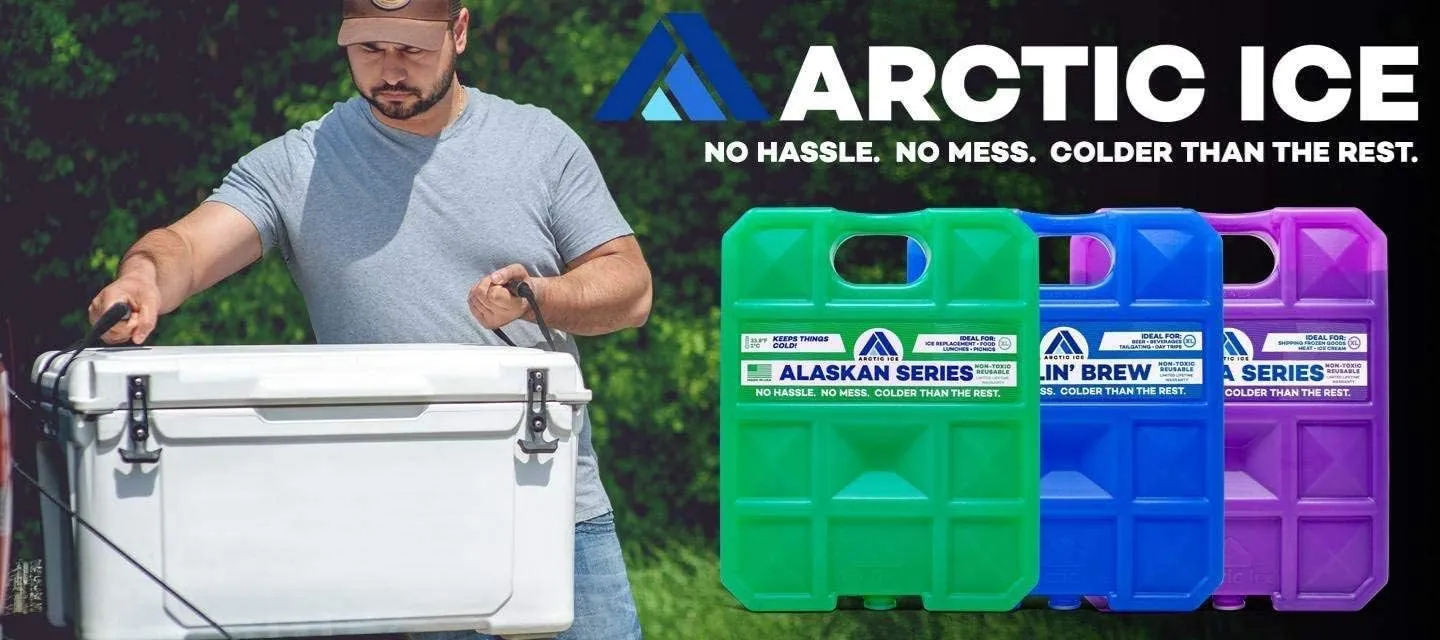 Arctic Ice Tundra Series Long Lasting Reusable Ice Pack - 5° Fahrenheit Cooling Point - Designed to Maintain Freezer-Like Temperatures in Coolers