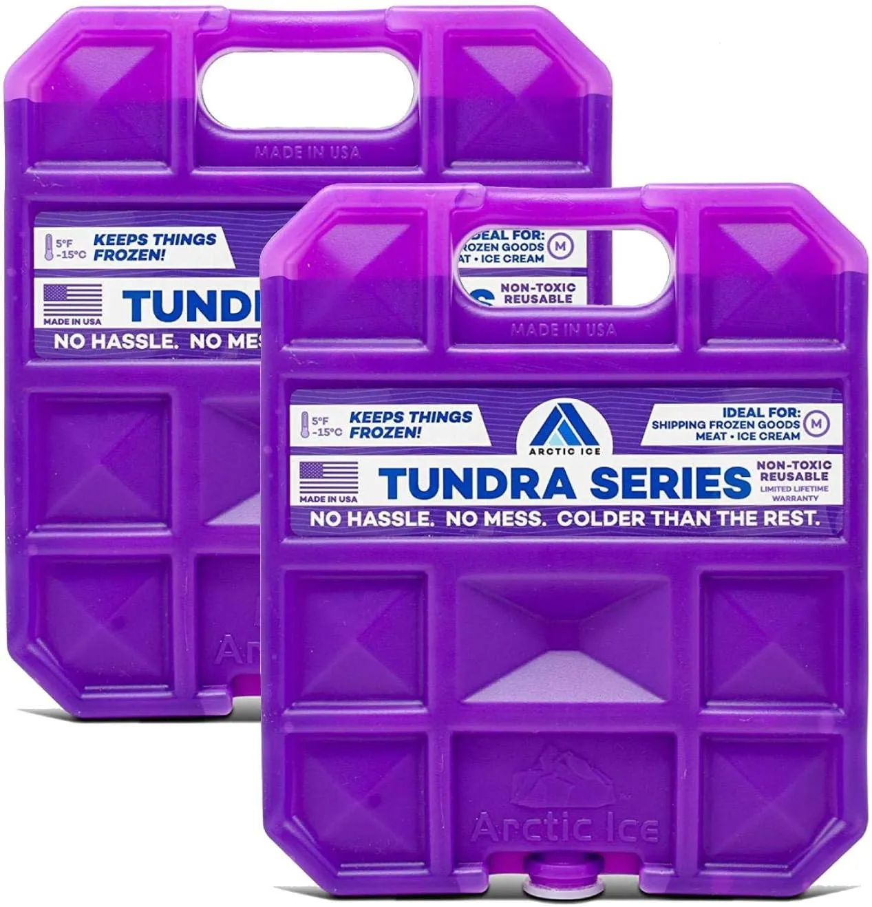 Arctic Ice Tundra Series Long Lasting Reusable Ice Pack - 5° Fahrenheit Cooling Point - Designed to Maintain Freezer-Like Temperatures in Coolers