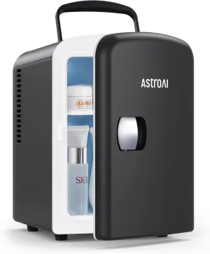 AstroAI Mini Fridge 4 Litre (Black) condition used- acceptable, no car charger, scruffy box