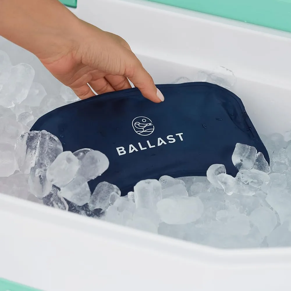 Ballast Cool Combo Beach Pillow - One Inflatable Pillow   One Cooling Pack Bundled Together, The Best Way to Chill at The Beach, Pool, Or Camping (Moonlight Grey)
