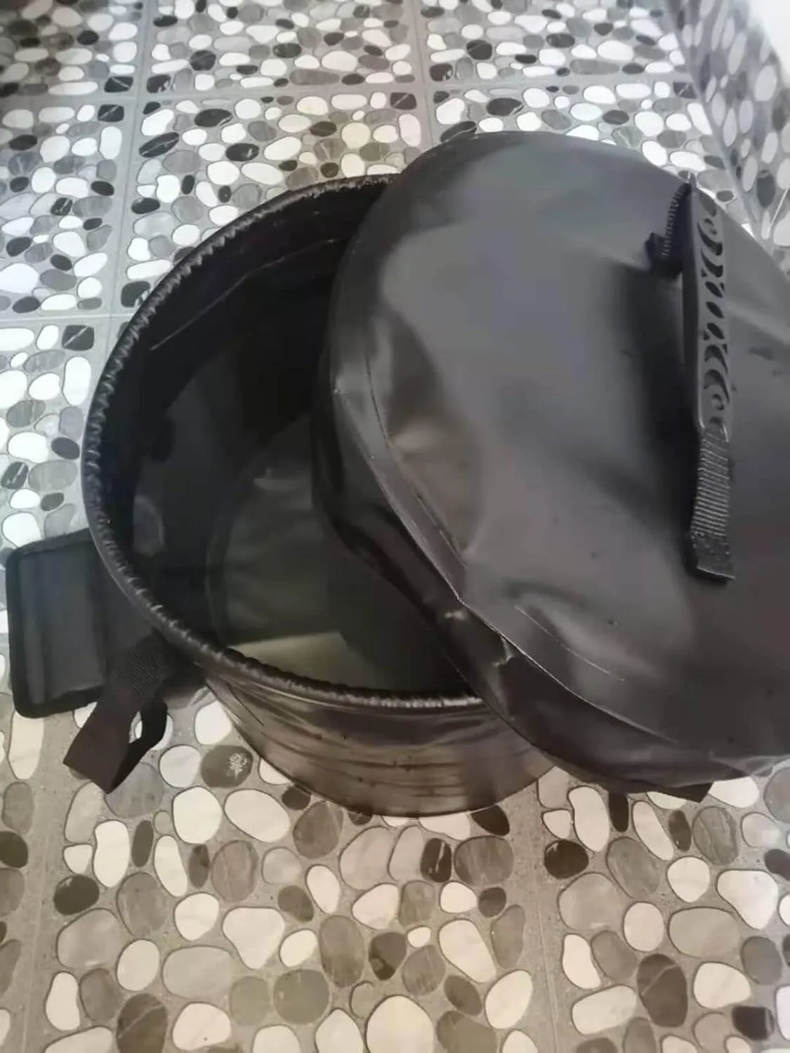 BANCHELLE Collapsible Camping Bucket with Lid 5 Gallon for Traveling Fishing Gardening