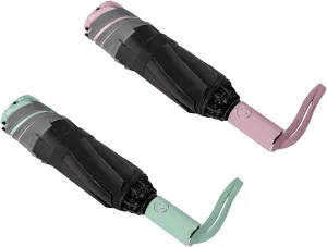 BAODINI Inverted UV Umbrella for Rain and Sun Medium Size UPF 50  Rverse Compact Umbrella Auto Open Close