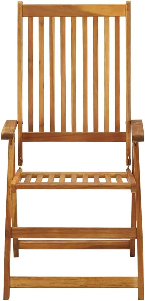 Beach Chairs, Outdoor Furniture,Outside Furniture,Folding Patio Chairs 6 pcs with Cushions Solid Acacia WoodFor Gardens, patios, Balconies