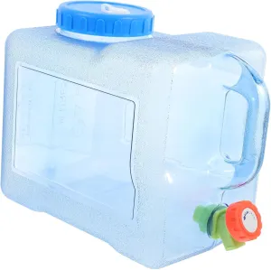 BESTonZON Transparent Outdoor Water Bucket Portable Water Container for Camping Hiking and Travel Material for and Convenient Hydration