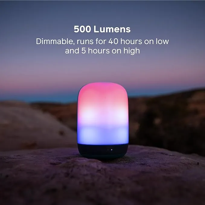 BioLite Alpenglow Multicolor USB Lantern with Rechargeable Battery and Charging Port, Alpenglow 500