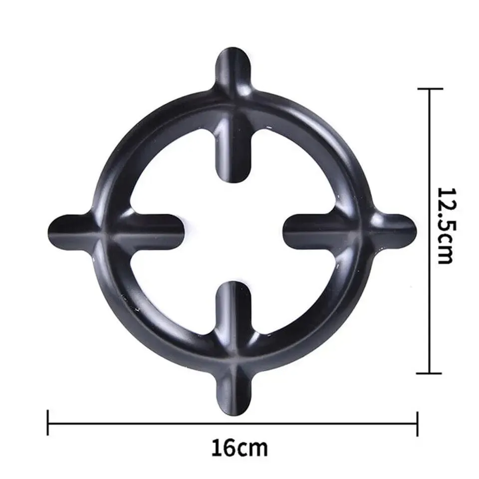 Black Mocha Pot Shelf, Universal Gas Stove Ring, Iron Gas Stove Cooker Plate, Portable Extended Stand, Iron Burner Holder Stable, Kitchen Stove Reducer Ring Holder