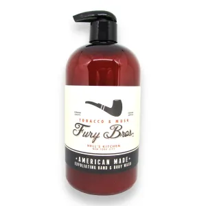 Black Series Hand & Body Wash | Tobacco & Musk | Natural Ingredients | Exfoliating Volcanic Pumice | Moisturizing Aloe Vera | Made in USA | Cruelty-Free | Microbead Free | 16 oz